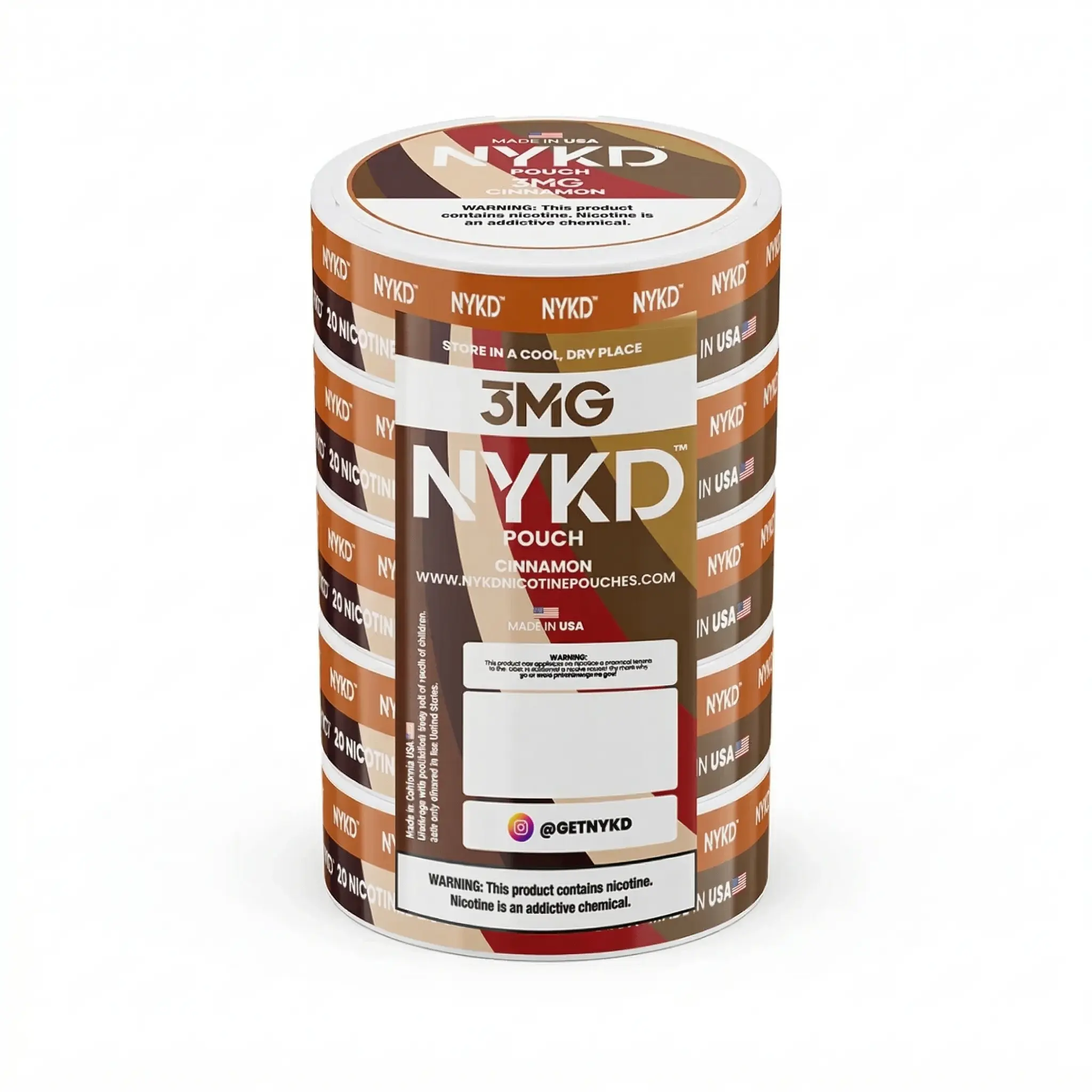NYKD CINNAMON NICOTINE POUCHES 5