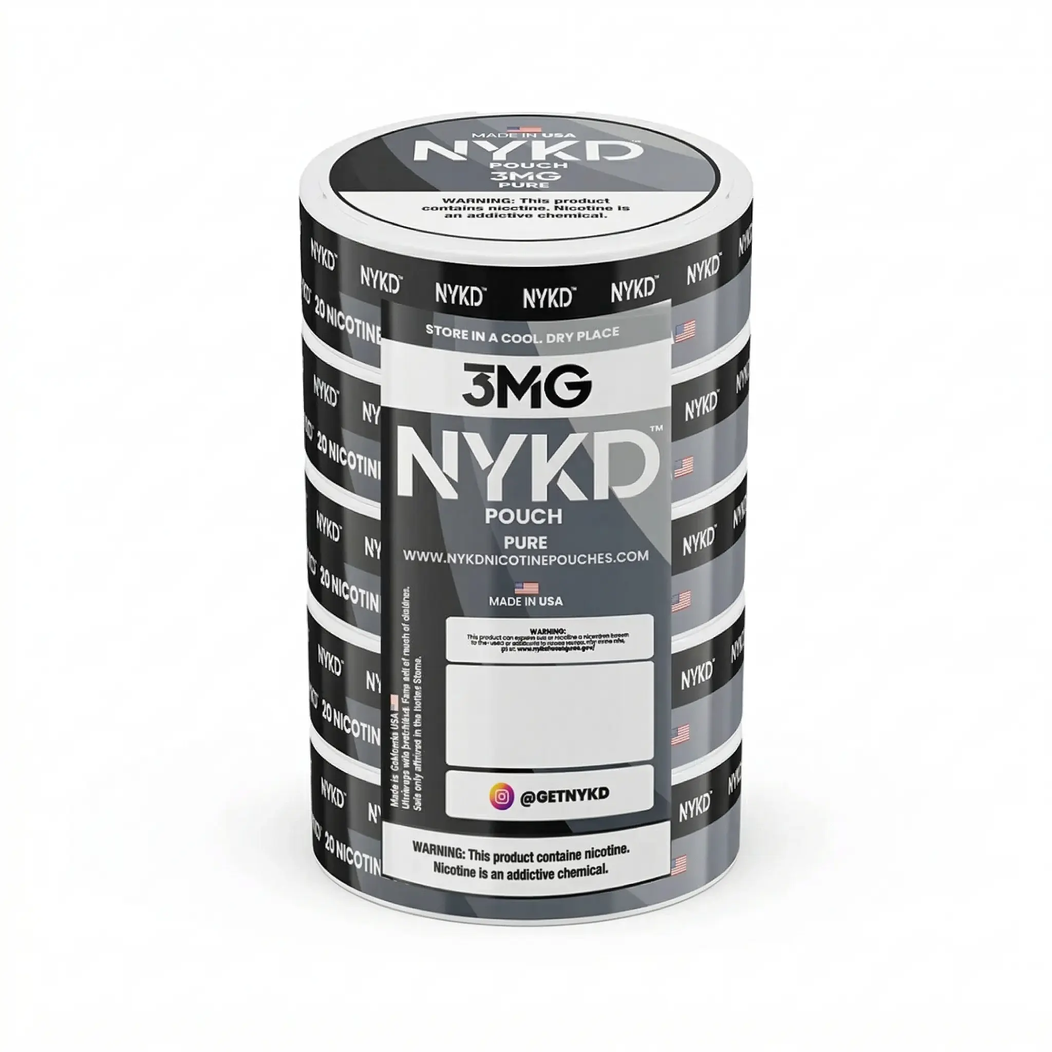 NYKD PURE NICOTINE POUCHES 5